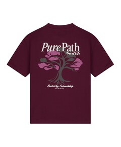 Heren T-shirt bordeaux