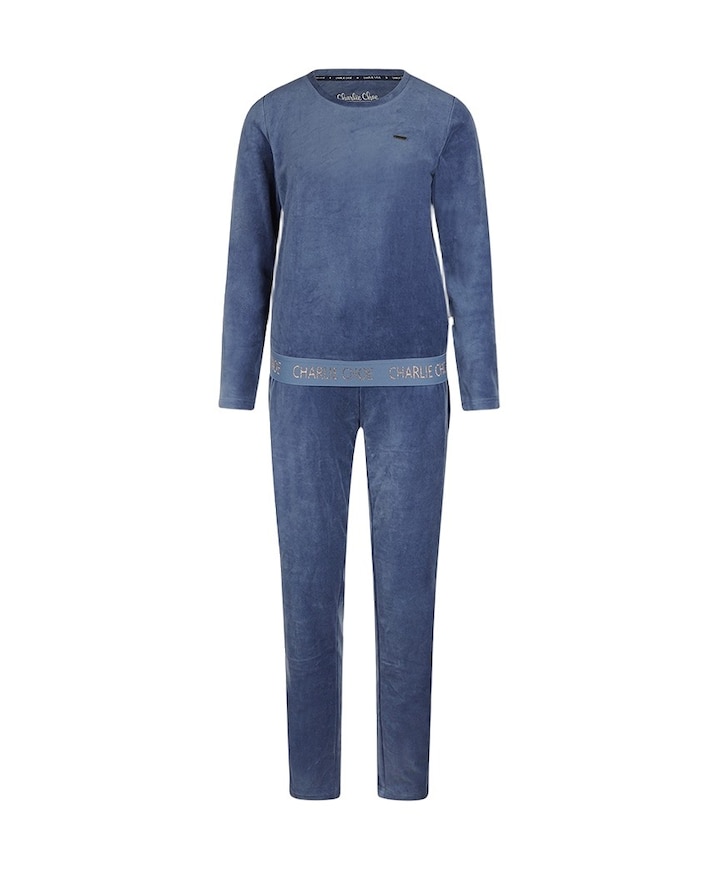 Dames huispak blauw