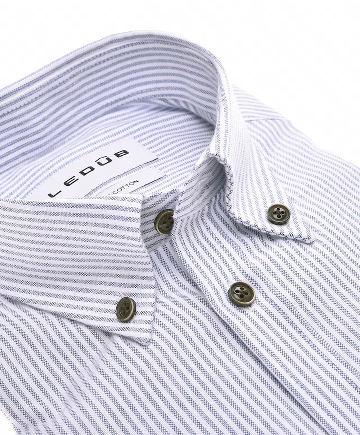 Overhemd lange mouw blauw