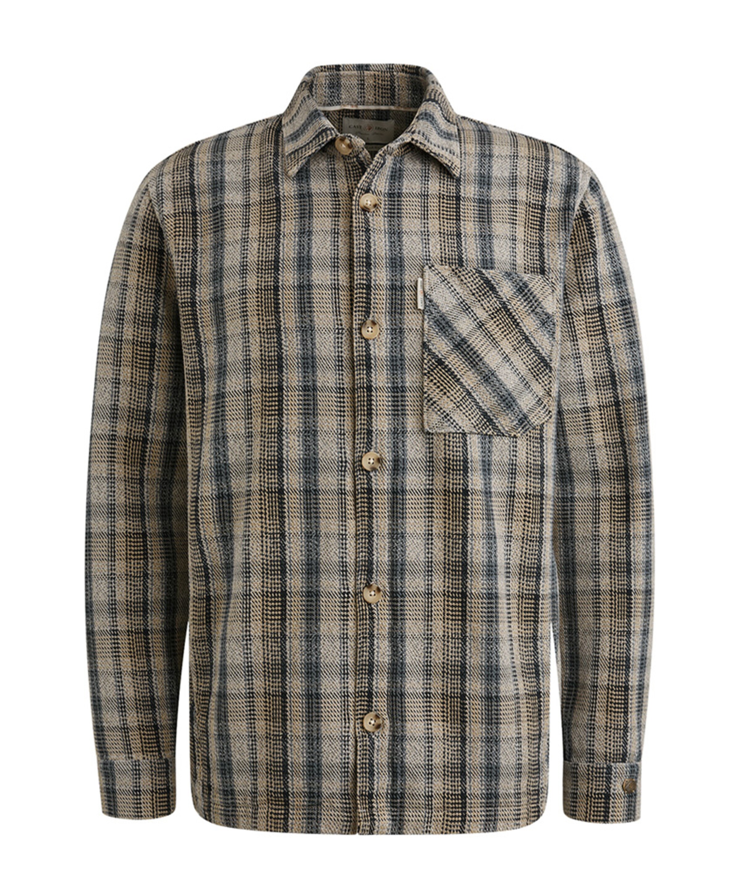 Heren overshirt blauw