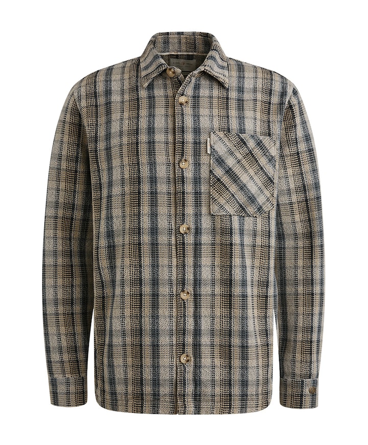 Heren overshirt blauw