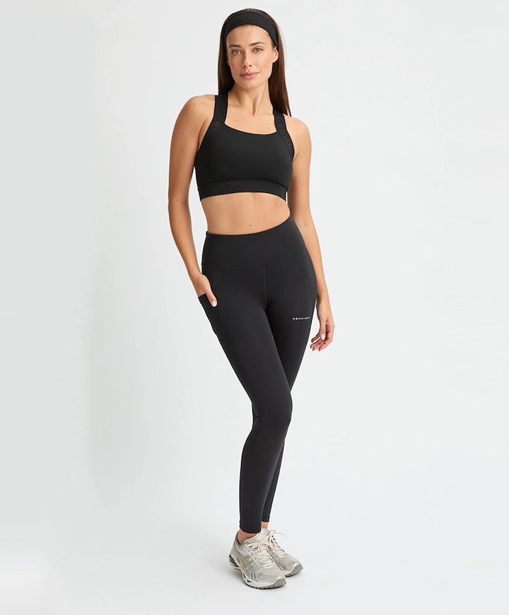 Flattering High Waist Tights dames tight zwart