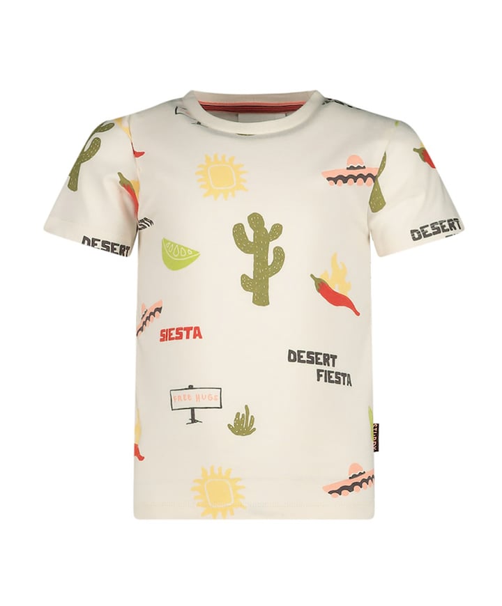 Jongens T-shirt ecru