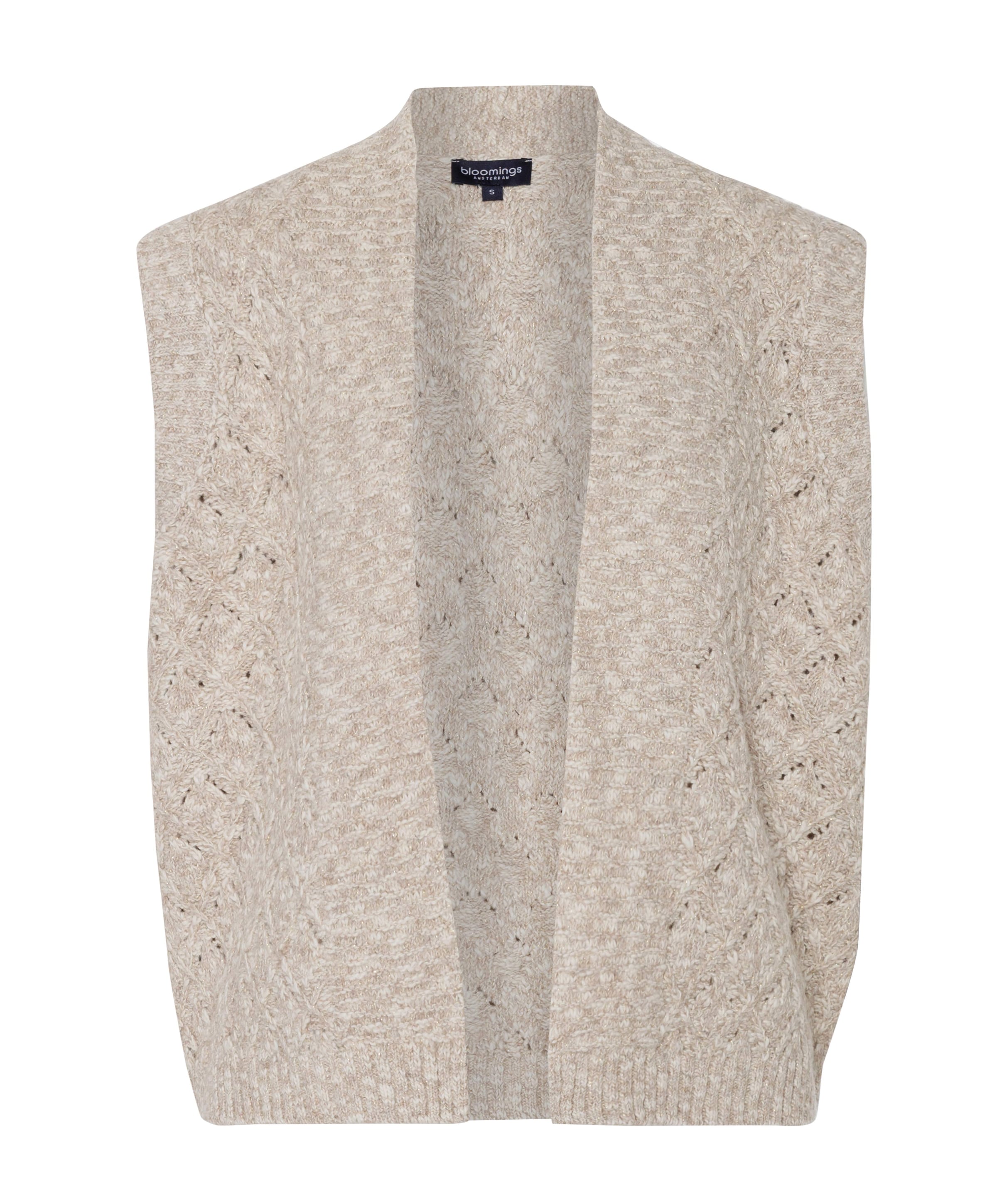 Dames gilet beige