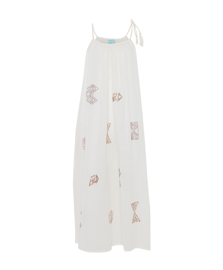 Dames jurk beige