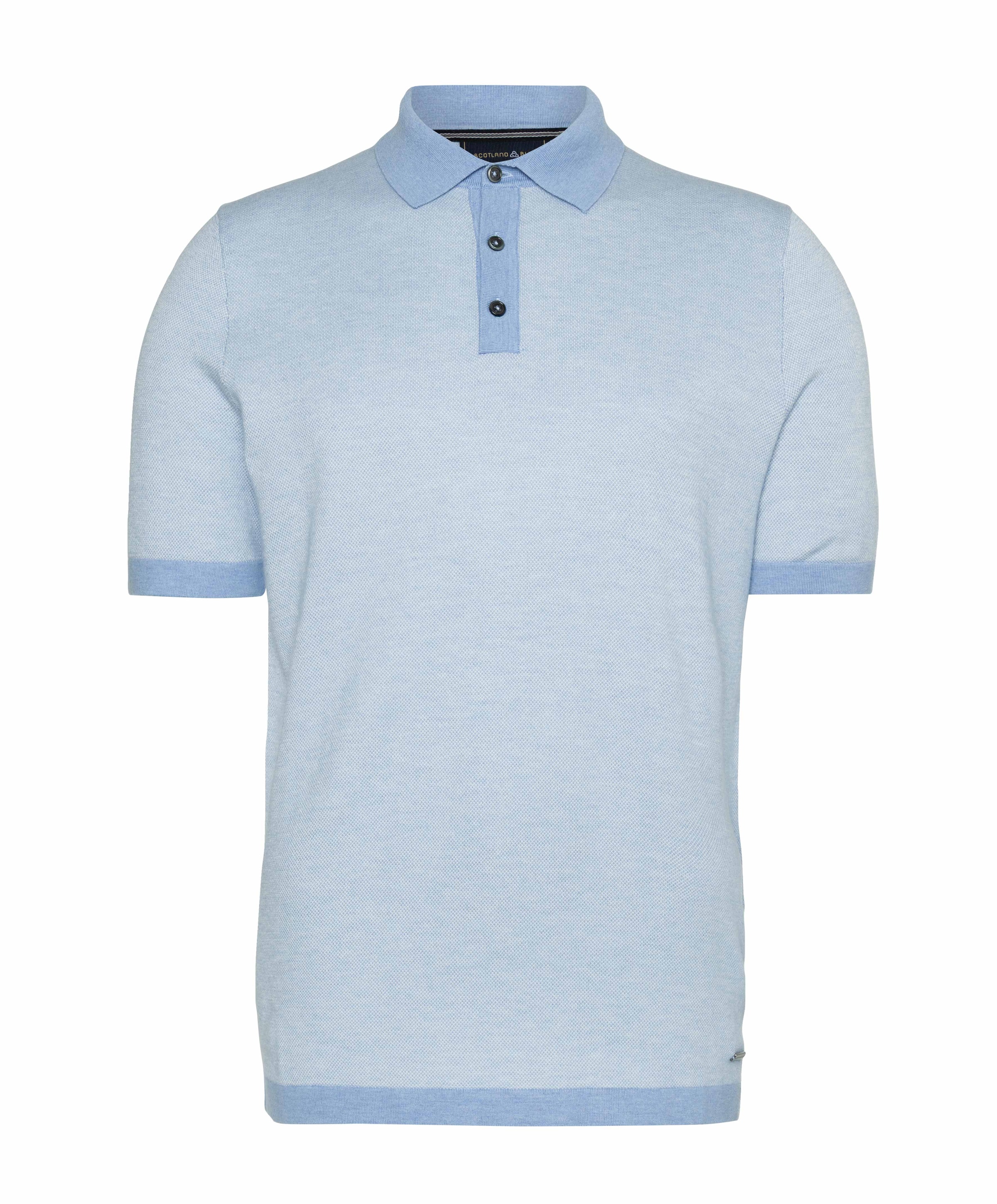 Heren polo blauw