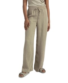 Woven with wide legs broek groen