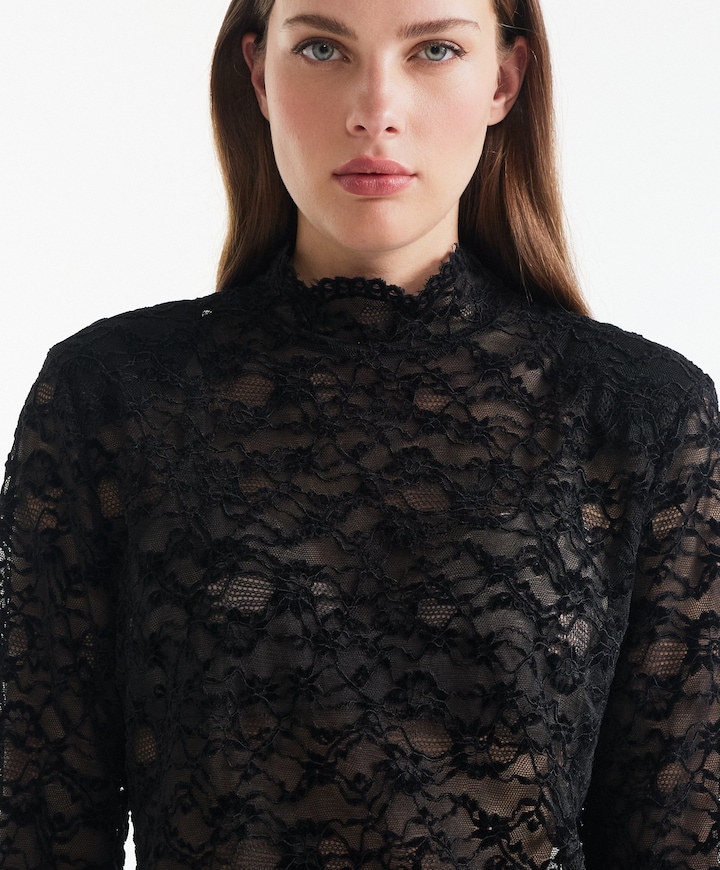 Dames top zwart