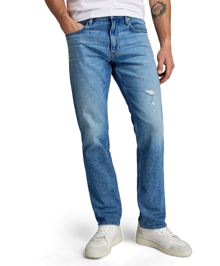 Mosa Straight heren jeans blauw