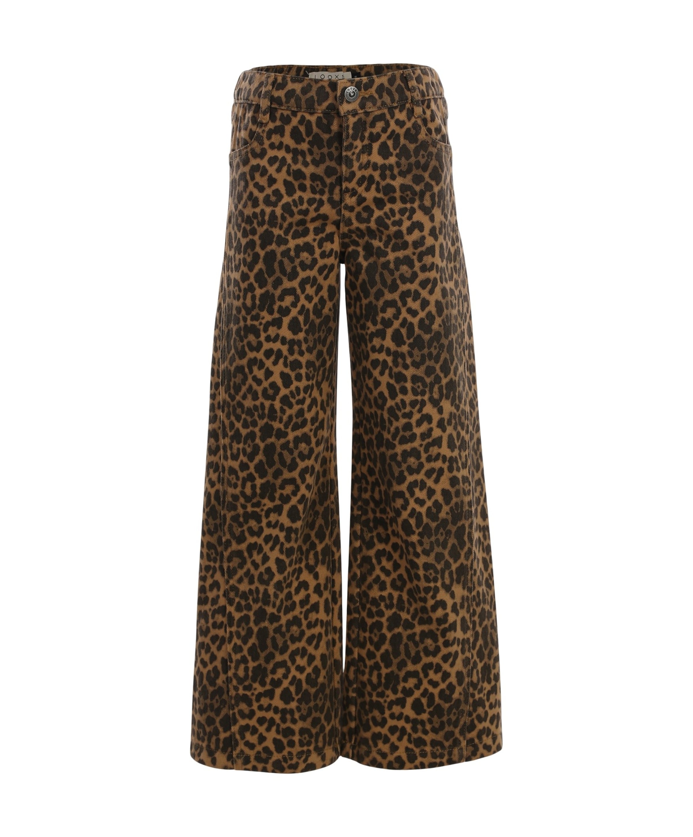 Little leopard meisjes jeans bruin