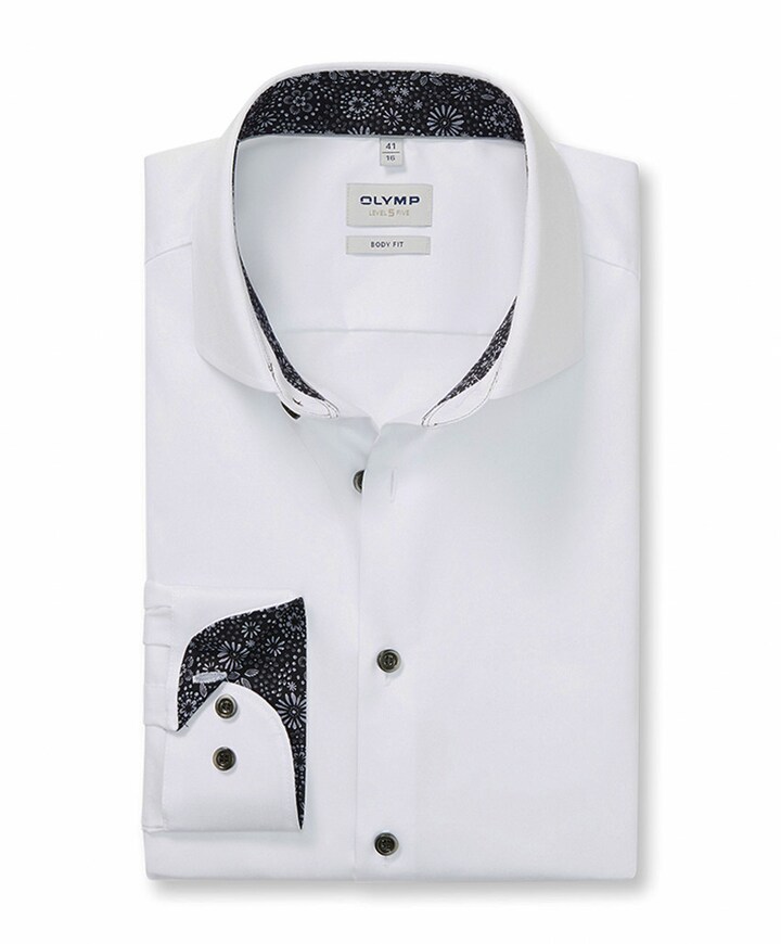 Overhemd lange mouw wit