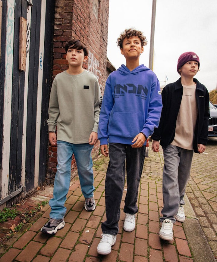 Jongens hoodie paars