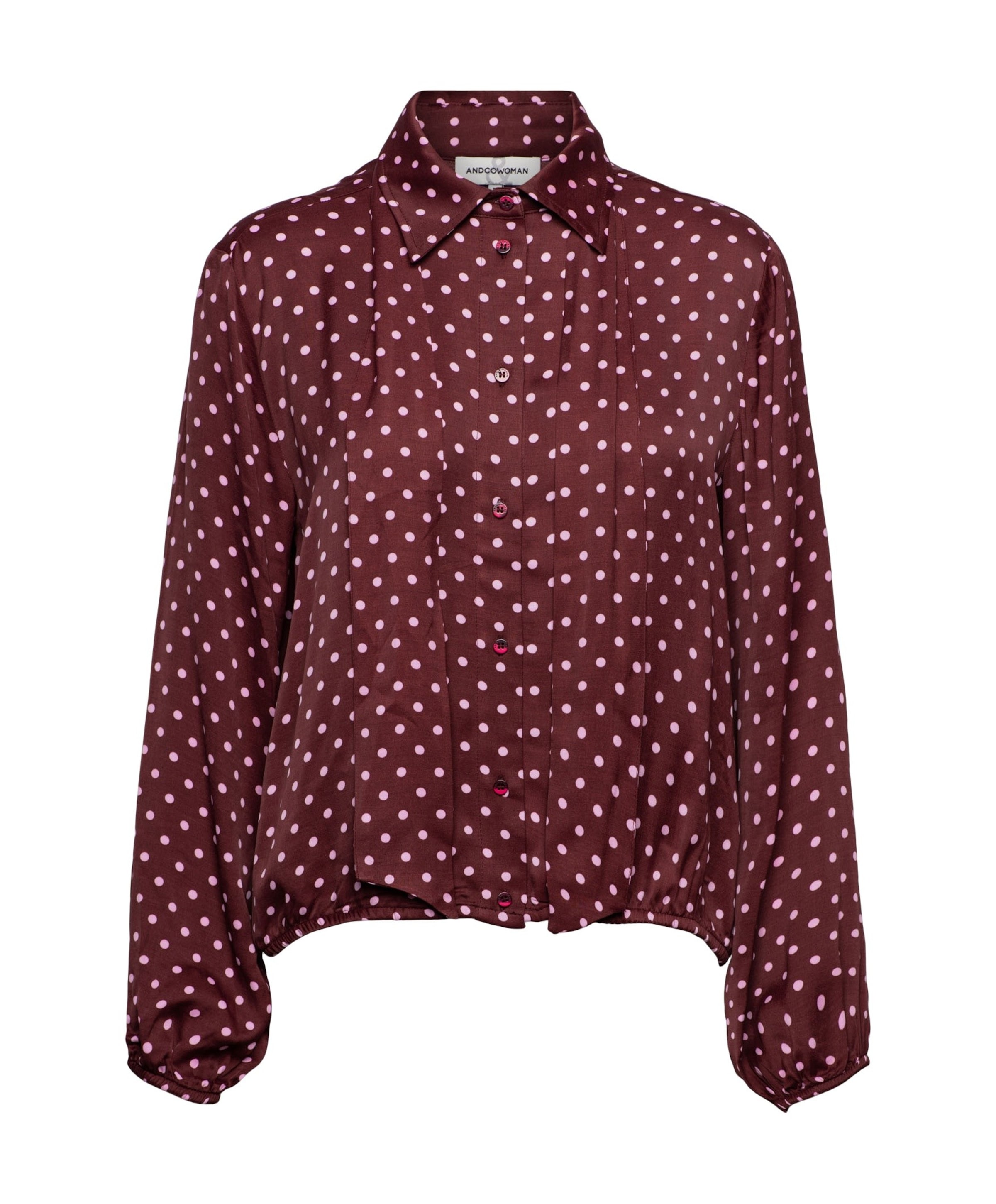 Dames blouse bordeaux