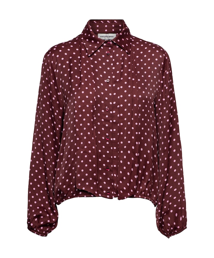 Dames blouse bordeaux