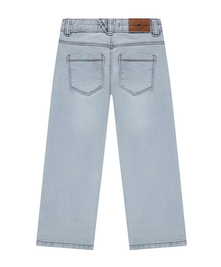 Boys Denim Wide Fit jongens jeans blauw