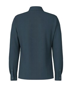 Heren overhemd lange mouw blauw