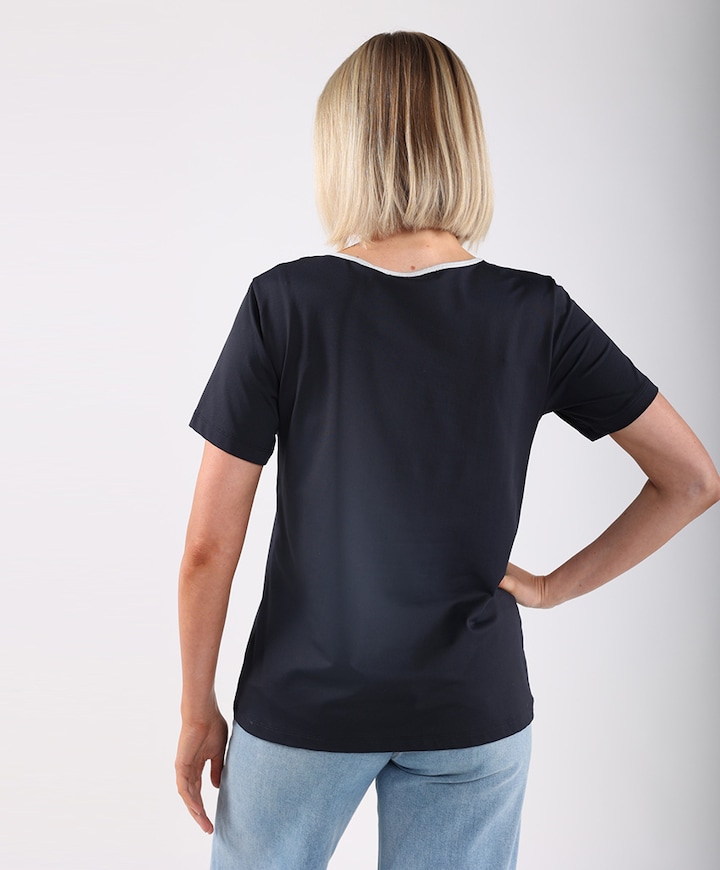 Dames t-shirt blauw