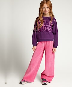 Little corduroy meisjes broek roze