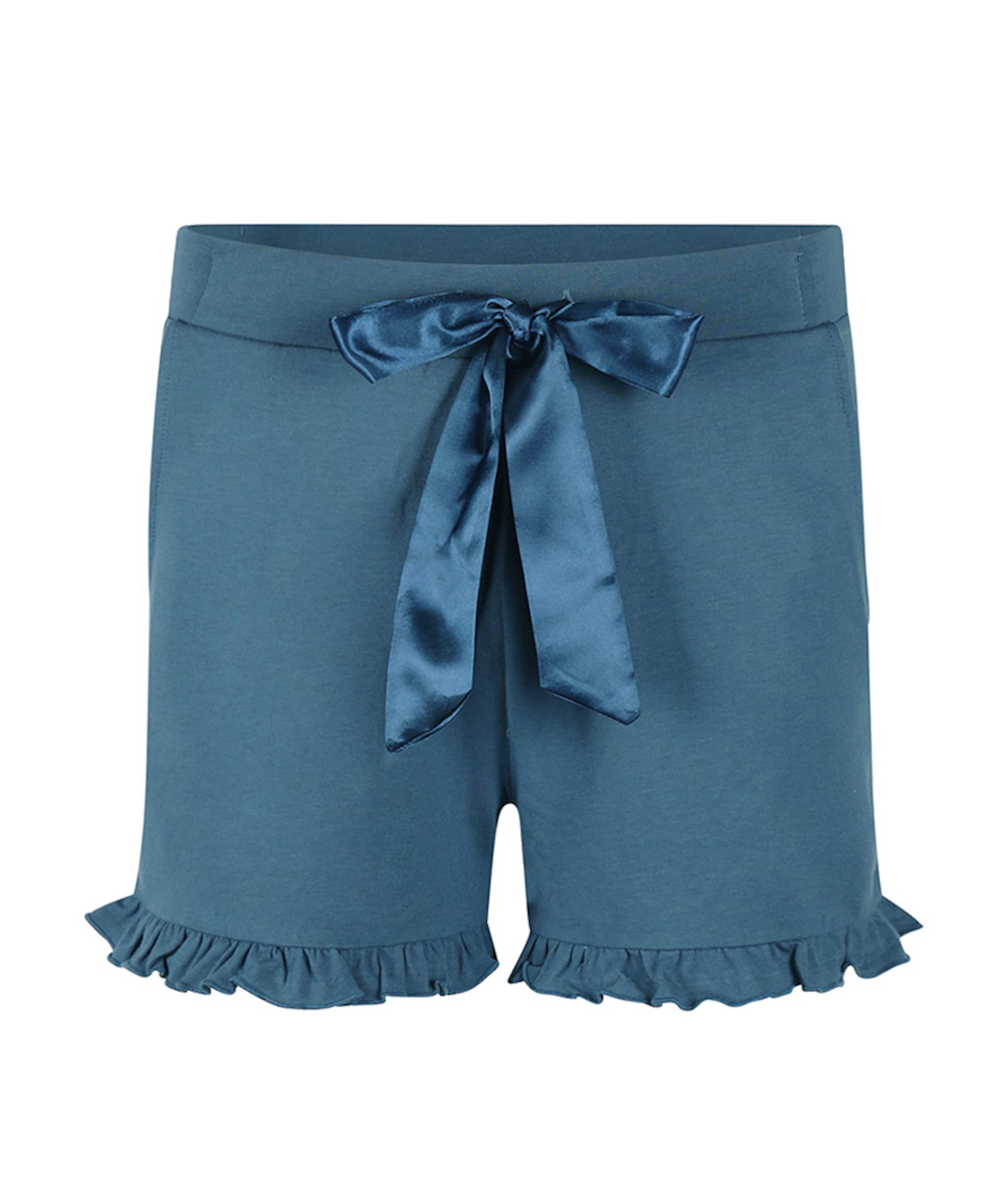 Dames pyjamashort blauw