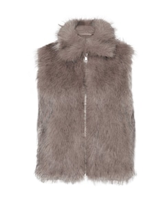 Dames gilet bruin
