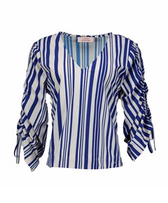 Dames blouse blauw