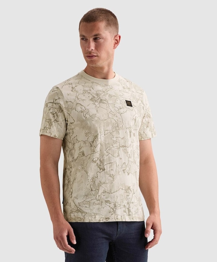 Heren T-shirt ecru