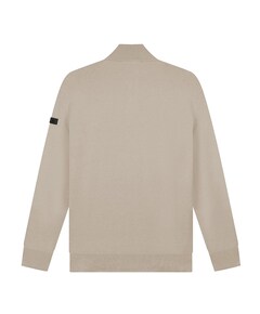 Heren trui met rits beige