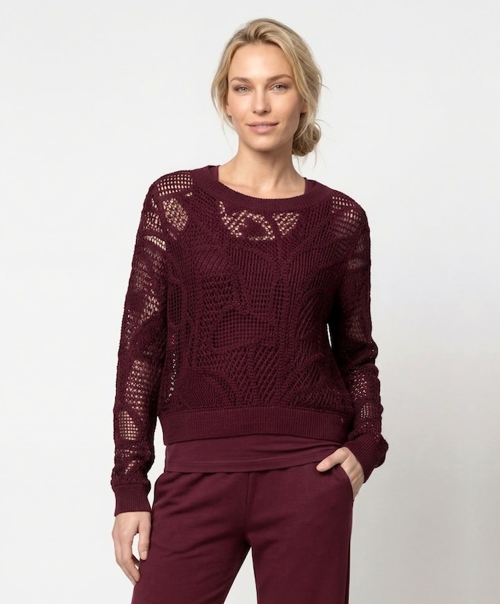 Dames trui bordeaux