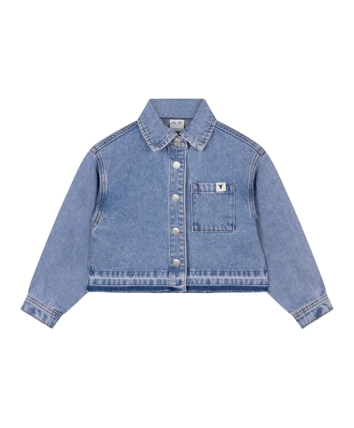 Meisjes spijkerjas blauw