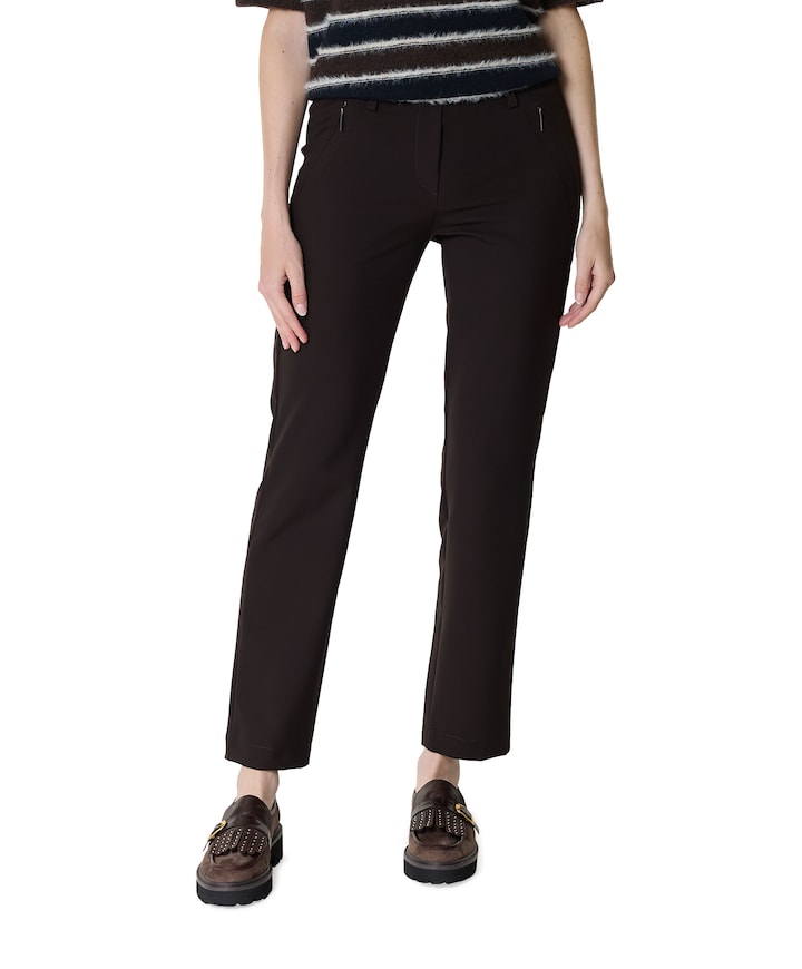Pull On Slim dames broek bruin