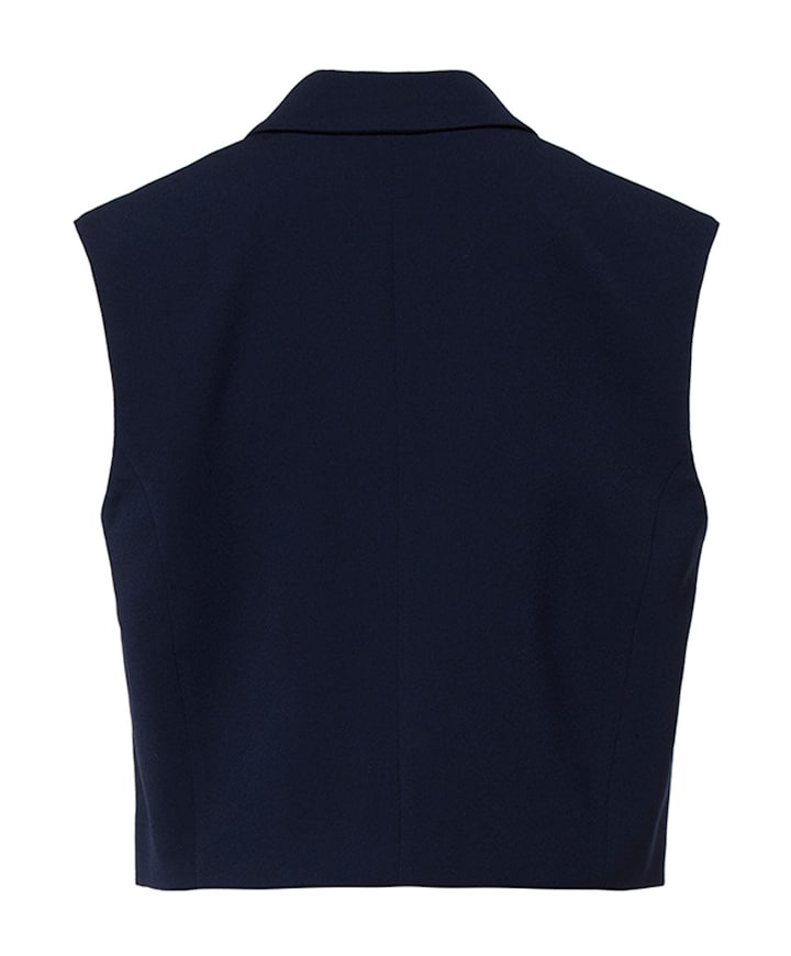 Dames gilet blauw