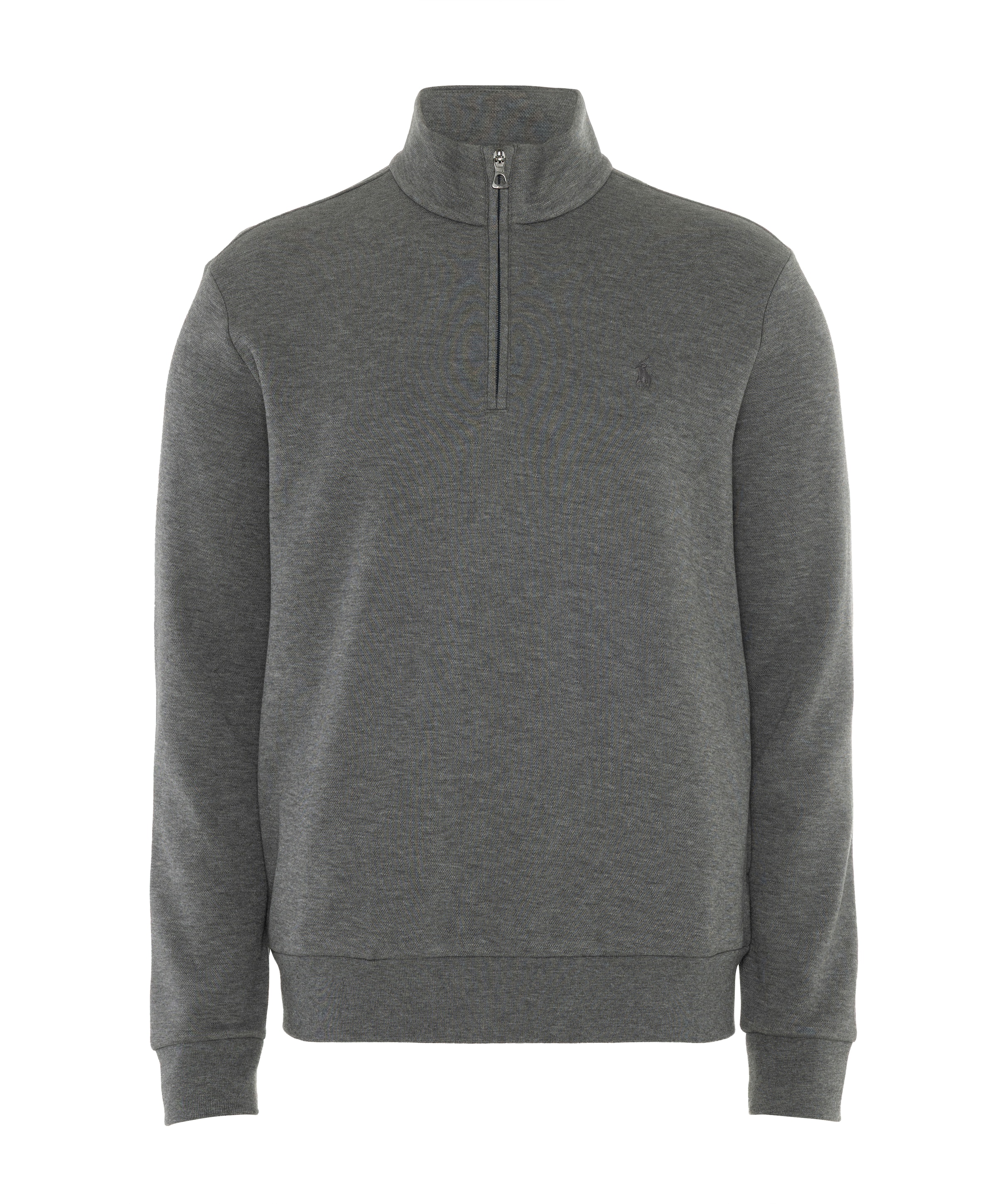 Heren trui met rits grijs