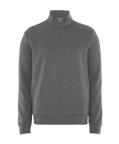 Heren trui met rits grijs