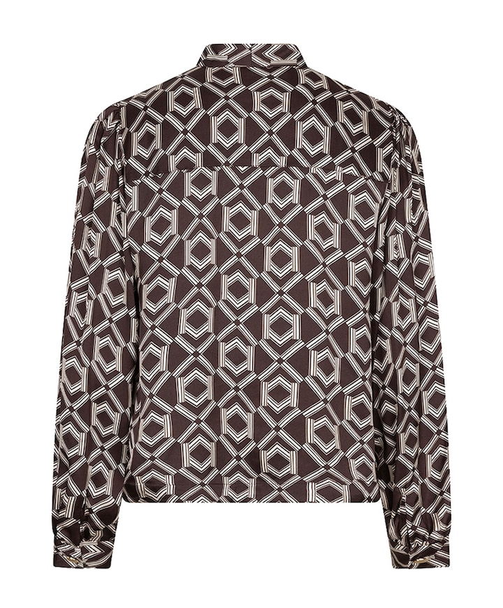 Dames blouse bruin