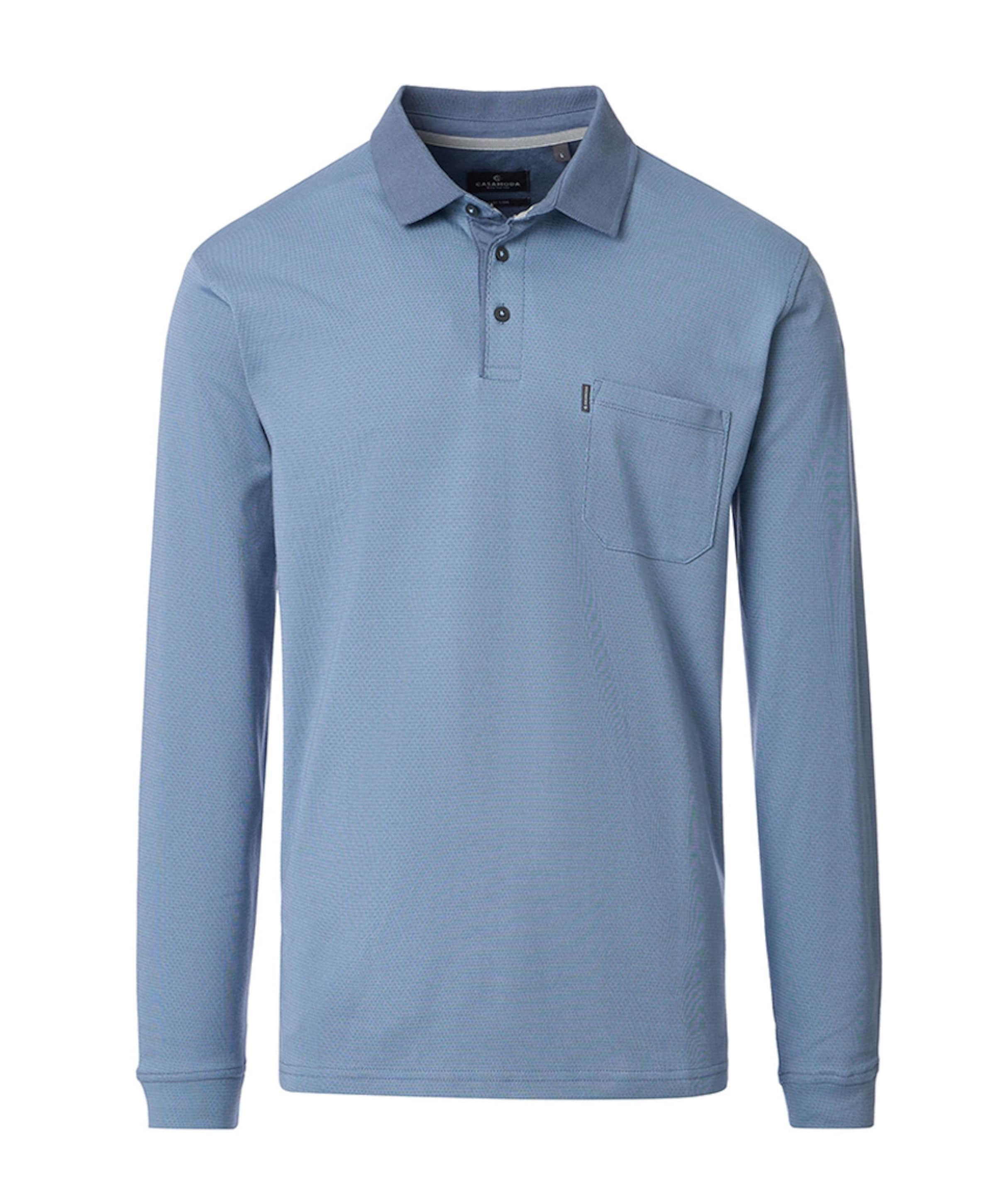 Heren polo blauw