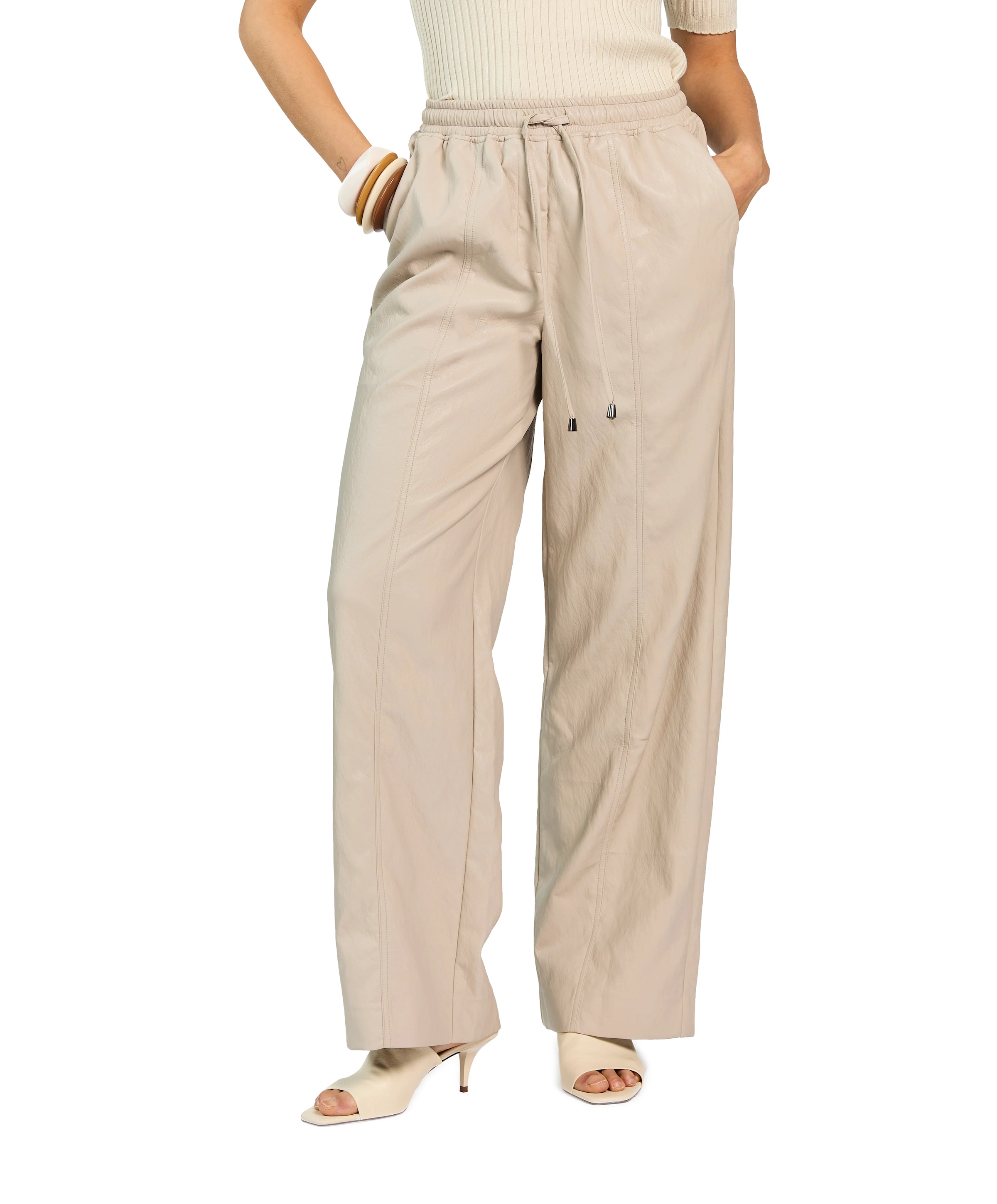 ESILA PU 689 dames broek ecru