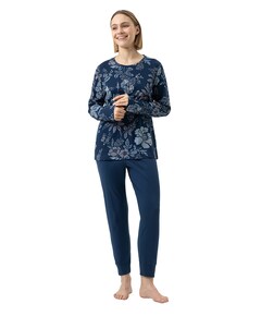 Dames pyjamaset blauw
