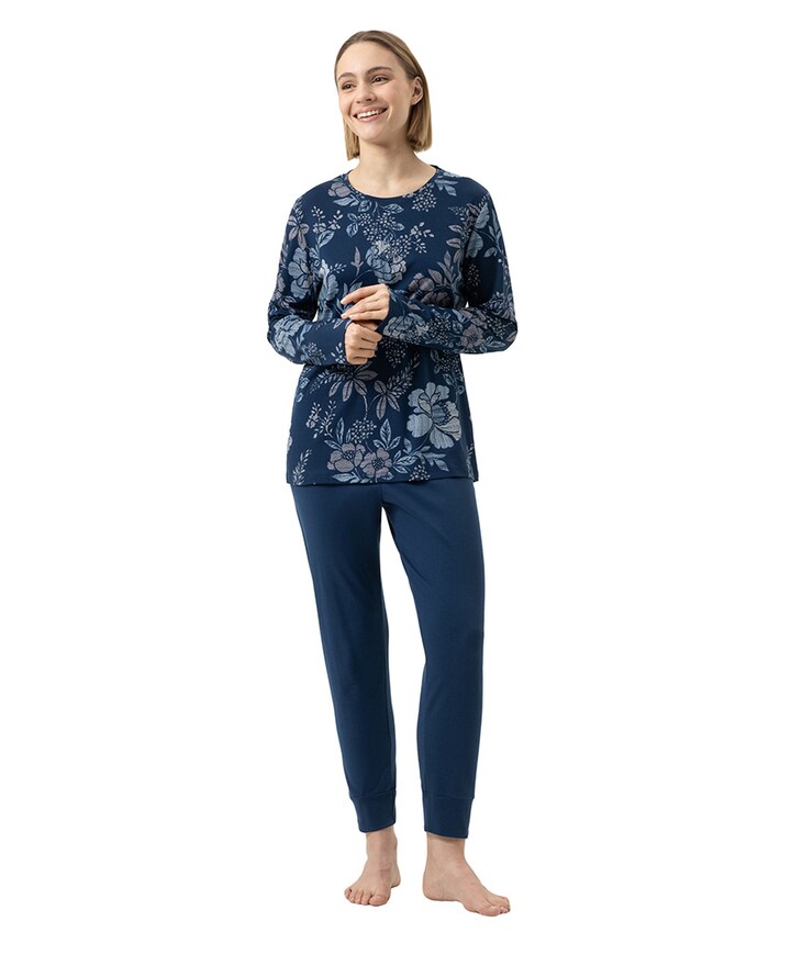 Dames pyjamaset blauw