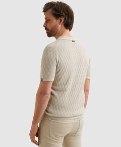 Heren polo beige