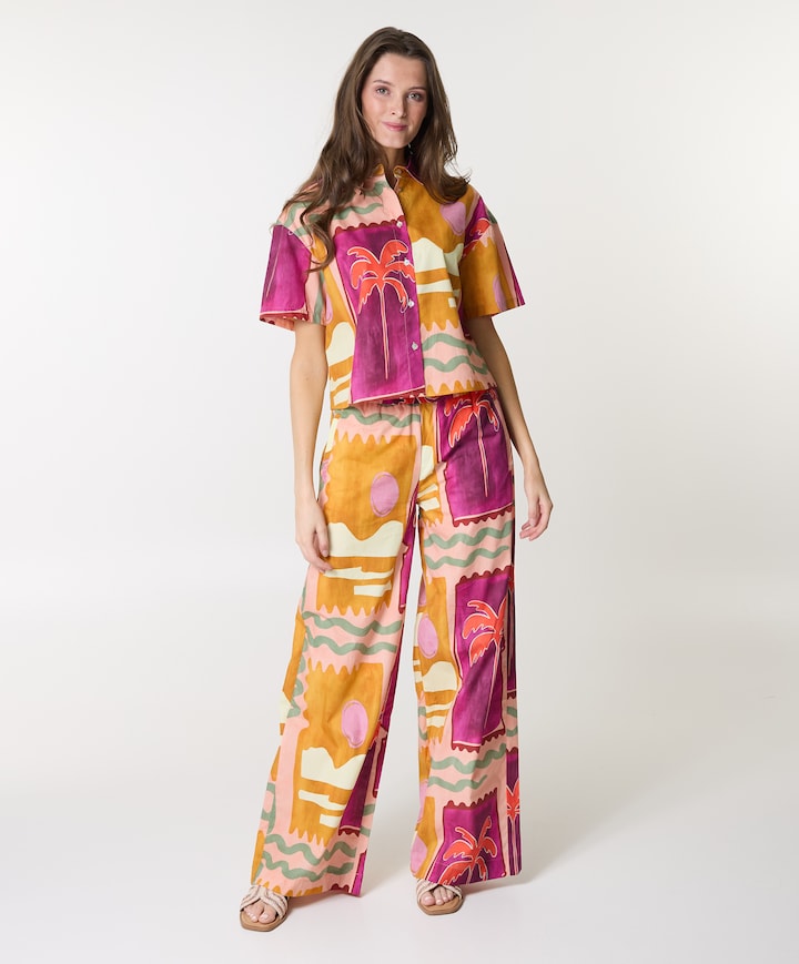 Dames blouse multicolor