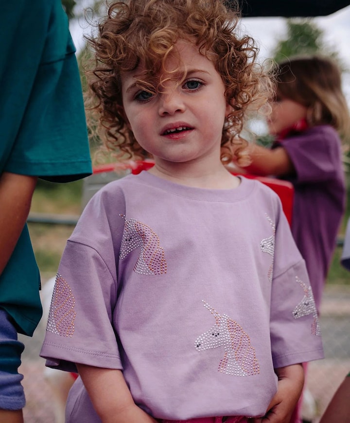 Meisjes T-shirt paars