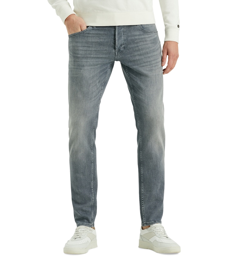 SHIFTBACK TAPERED NIGHT COAL BLACK heren jeans grijs