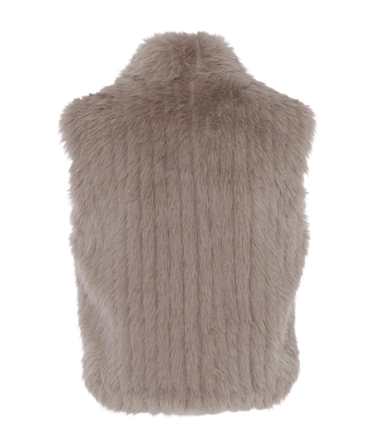 Dames gilet beige