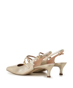 Inazar slingbacks goud