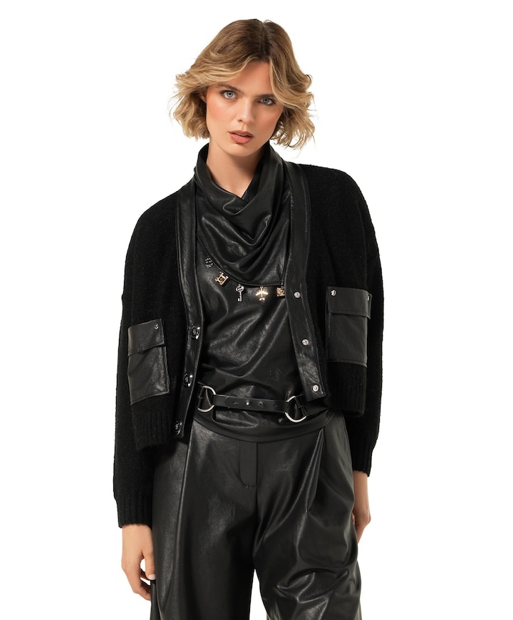 Dames vest zwart