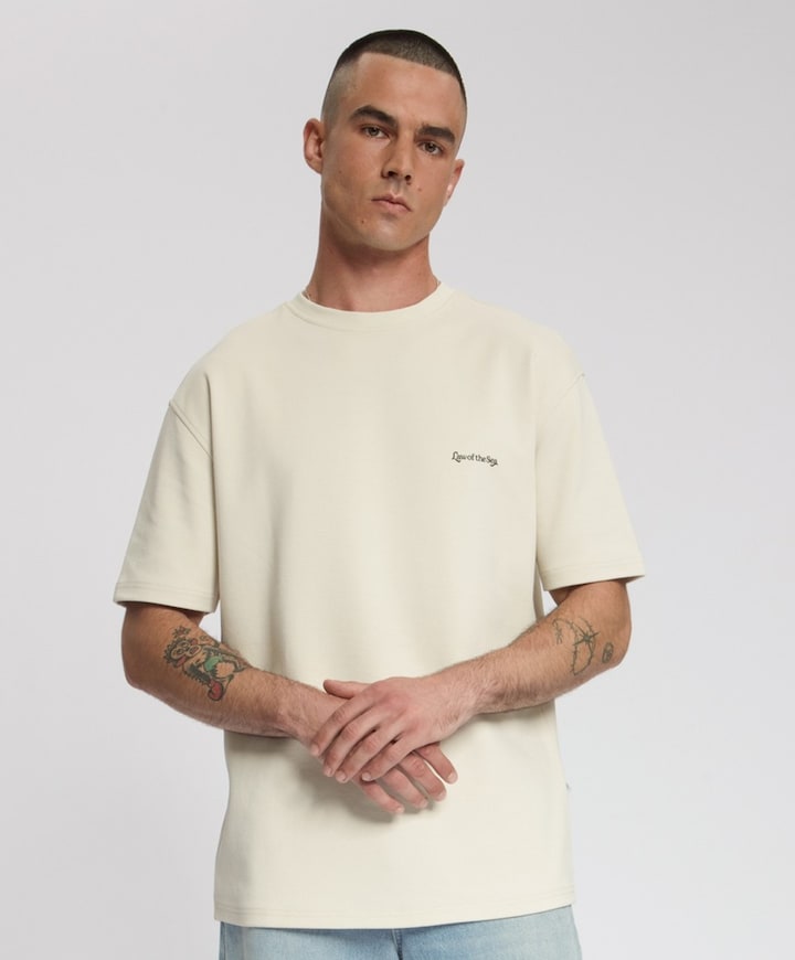 Heren T-shirt beige