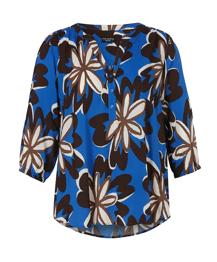 Dames blouse blauw
