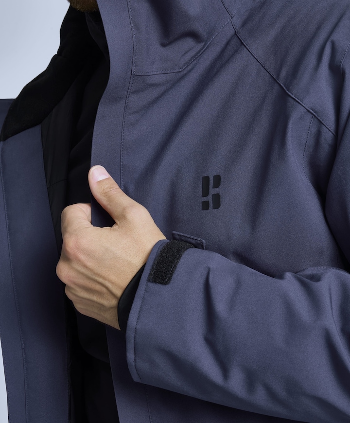 Heren ski-jas blauw