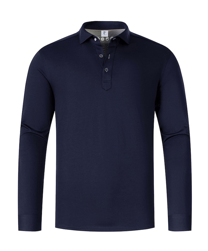 Heren polo blauw