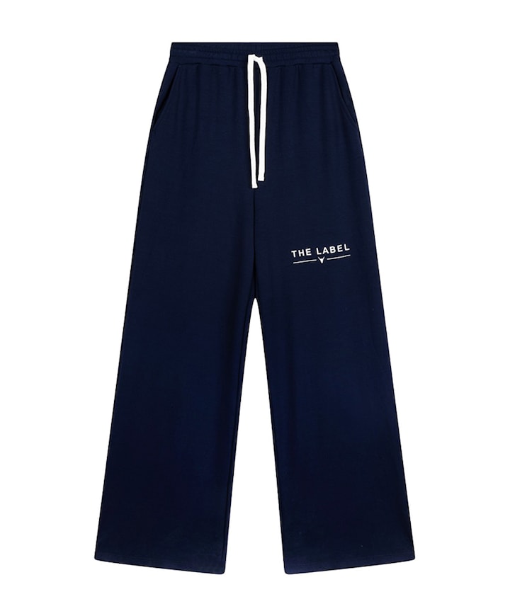 WIDE LEG SCUBA broek blauw